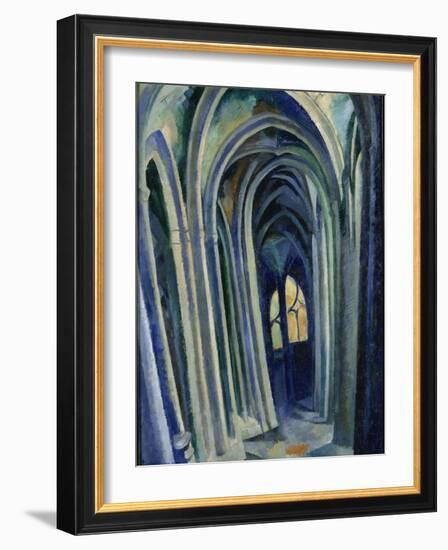 Saint-Séverin, 1909 (Oil on Canvas)-Robert Delaunay-Framed Giclee Print