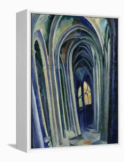 Saint-Séverin, 1909 (Oil on Canvas)-Robert Delaunay-Framed Premier Image Canvas