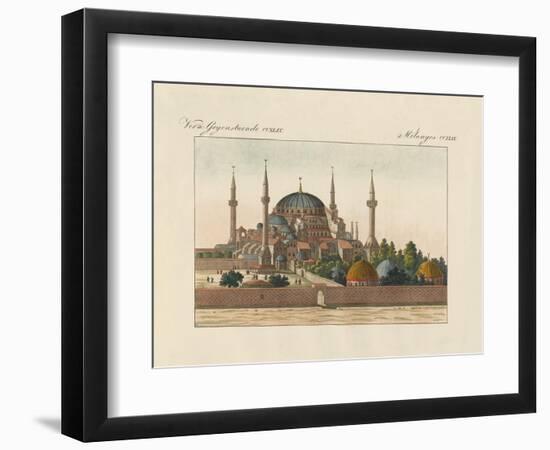 Saint-Sophia Cathedral in Constantinople-null-Framed Premium Giclee Print