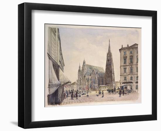 Saint Stephan Cathedral in Vienna-Rudolf von Alt-Framed Photographic Print