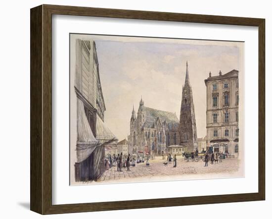 Saint Stephan Cathedral in Vienna-Rudolf von Alt-Framed Photographic Print