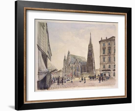 Saint Stephan Cathedral in Vienna-Rudolf von Alt-Framed Photographic Print