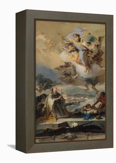 Saint Thecla Praying for the Plague-Stricken, 1758-59-Giovanni Battista Tiepolo-Framed Premier Image Canvas