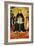 Saint Thomas Aquinas Standing Between Aristotle and Plato and over the Arab Philiosopher Averroes-Benozzo Gozzoli-Framed Giclee Print