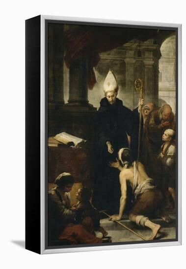 Saint Thomas de Villanueva donnant l'aumône-Bartolome Esteban Murillo-Framed Premier Image Canvas