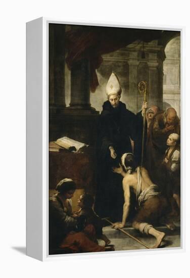 Saint Thomas de Villanueva donnant l'aumône-Bartolome Esteban Murillo-Framed Premier Image Canvas