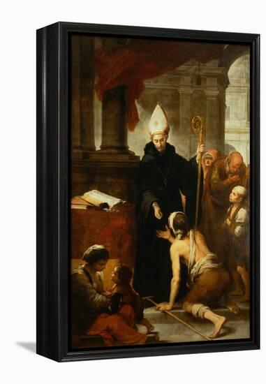 Saint Thomas of Villanueva Distributing Alms-Bartolome Esteban Murillo-Framed Premier Image Canvas