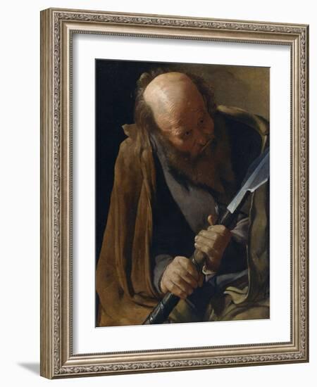 Saint Thomas the Apostle-Georges de La Tour-Framed Photographic Print