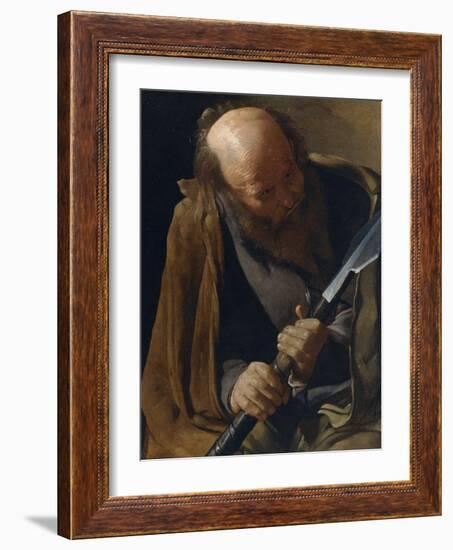 Saint Thomas the Apostle-Georges de La Tour-Framed Photographic Print