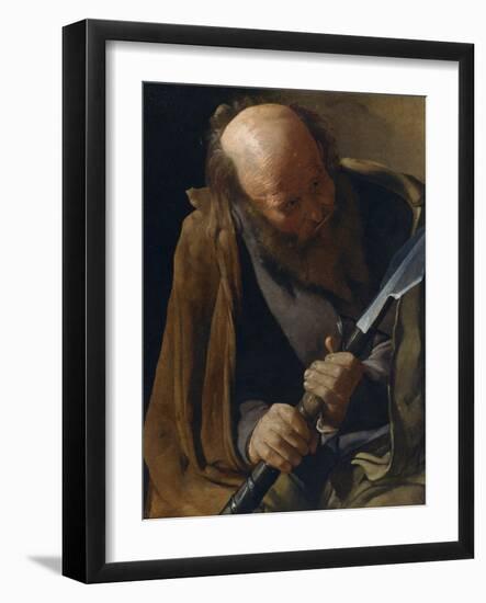 Saint Thomas the Apostle-Georges de La Tour-Framed Photographic Print