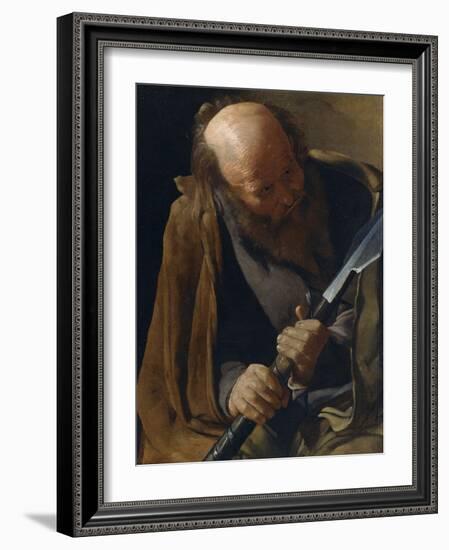 Saint Thomas the Apostle-Georges de La Tour-Framed Photographic Print