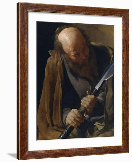 Saint Thomas the Apostle-Georges de La Tour-Framed Photographic Print