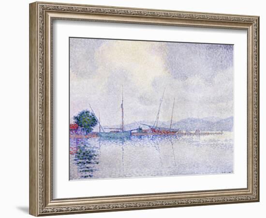 Saint-Tropez, Apres L'Orage-Paul Signac-Framed Giclee Print