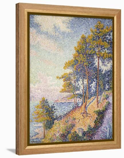 Saint Tropez, der Küstenweg (Saint Tropez, le Sentier Côtier). 1902-Paul Signac-Framed Premier Image Canvas