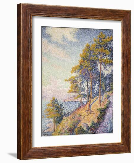 Saint Tropez, der Küstenweg (Saint Tropez, le Sentier Côtier). 1902-Paul Signac-Framed Giclee Print