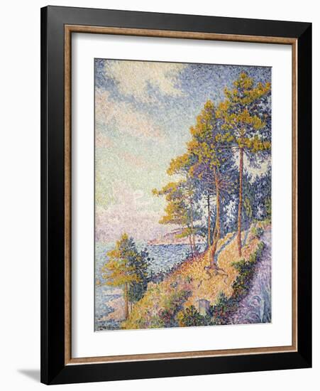 Saint Tropez, der Küstenweg (Saint Tropez, le Sentier Côtier). 1902-Paul Signac-Framed Giclee Print