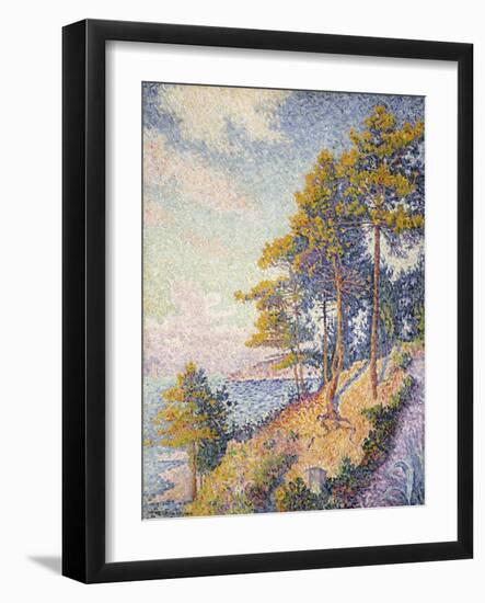 Saint Tropez, der Küstenweg (Saint Tropez, le Sentier Côtier). 1902-Paul Signac-Framed Giclee Print