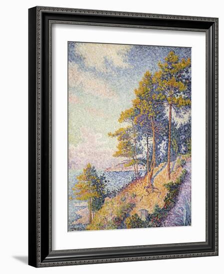 Saint Tropez, der Küstenweg (Saint Tropez, le Sentier Côtier). 1902-Paul Signac-Framed Giclee Print