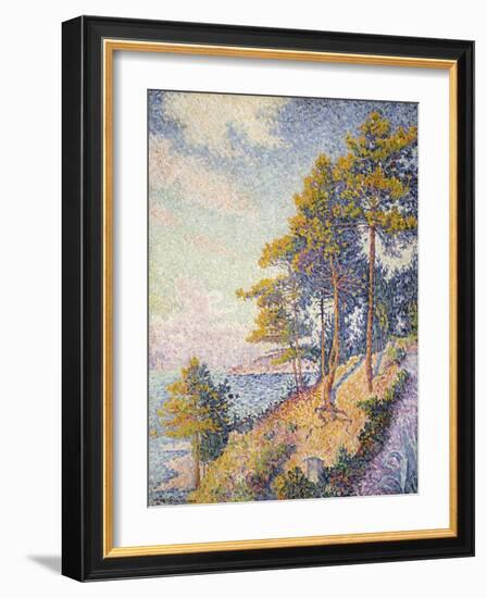 Saint Tropez, der Küstenweg (Saint Tropez, le Sentier Côtier). 1902-Paul Signac-Framed Giclee Print