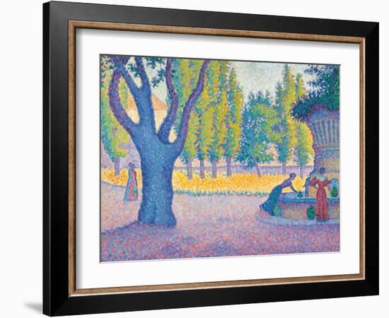 Saint-Tropez, Fontaine Des Lices, 1895-Paul Signac-Framed Giclee Print