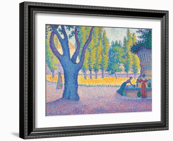 Saint-Tropez, Fontaine Des Lices, 1895-Paul Signac-Framed Giclee Print