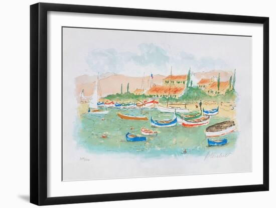 Saint Tropez, plage des Canebiers-Urbain Huchet-Framed Limited Edition