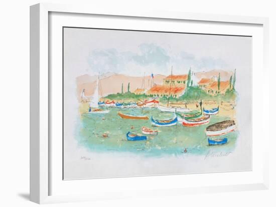 Saint Tropez, plage des Canebiers-Urbain Huchet-Framed Limited Edition