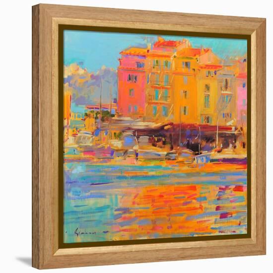 Saint-Tropez Reflections-Peter Graham-Framed Premier Image Canvas