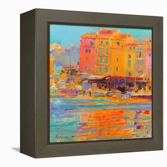 Saint-Tropez Reflections-Peter Graham-Framed Premier Image Canvas