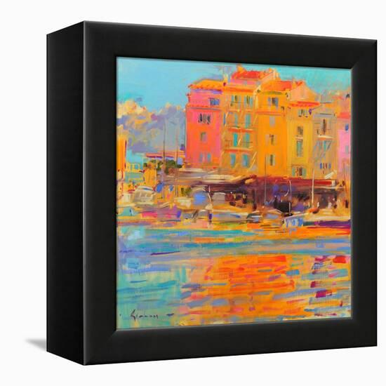 Saint-Tropez Reflections-Peter Graham-Framed Premier Image Canvas