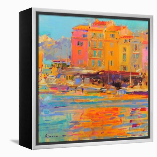 Saint-Tropez Reflections-Peter Graham-Framed Premier Image Canvas