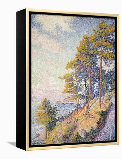 Saint Tropez, the Coastal Path, 1902-Paul Signac-Framed Premier Image Canvas