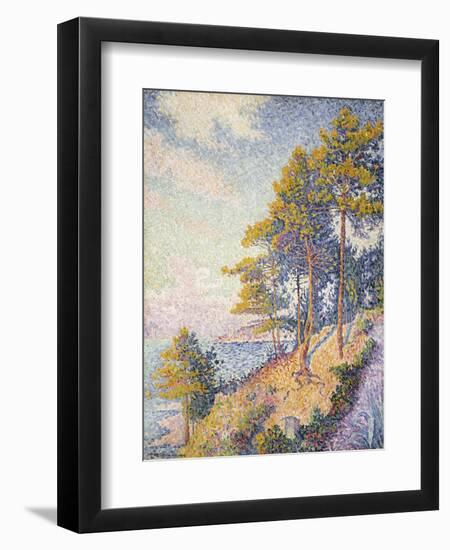 Saint Tropez, the Coastal Path, 1902-Paul Signac-Framed Giclee Print