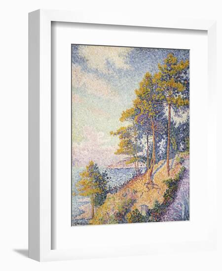 Saint Tropez, the Coastal Path, 1902-Paul Signac-Framed Giclee Print