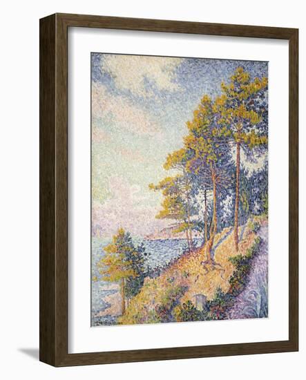 Saint Tropez, the Coastal Path, 1902-Paul Signac-Framed Giclee Print