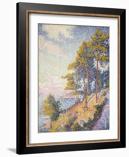 Saint Tropez, the Coastal Path, 1902-Paul Signac-Framed Giclee Print