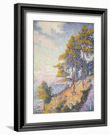 Saint Tropez, the Coastal Path, 1902-Paul Signac-Framed Giclee Print