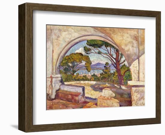 Saint Tropez, Vue de la Chapelle St. Anne-Theo Rysselberghe-Framed Giclee Print