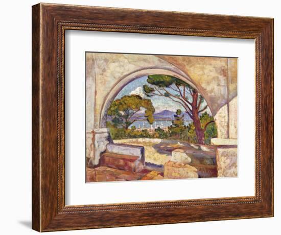 Saint Tropez, Vue de la Chapelle St. Anne-Theo Rysselberghe-Framed Giclee Print