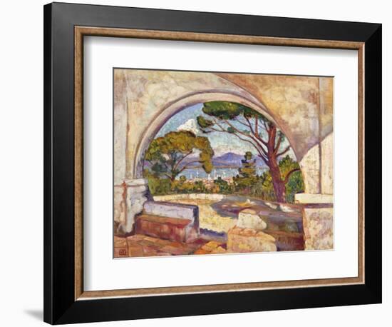 Saint Tropez, Vue de la Chapelle St. Anne-Theo Rysselberghe-Framed Giclee Print