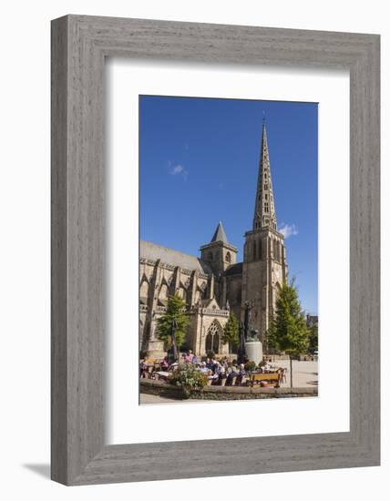 Saint Tugdual Cathedral, Treguier, Cotes D'Armor, Brittany, France, Europe-Guy Thouvenin-Framed Photographic Print