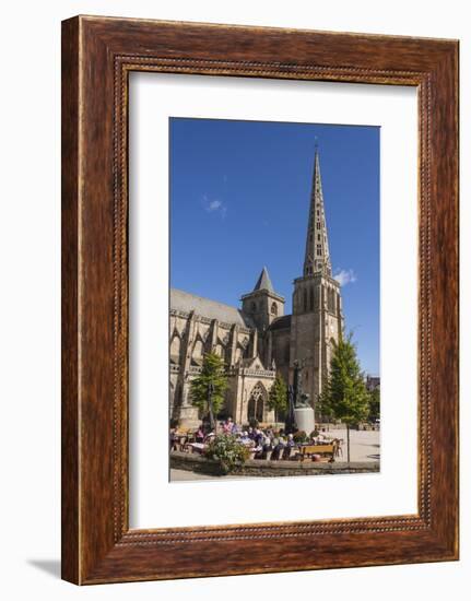 Saint Tugdual Cathedral, Treguier, Cotes D'Armor, Brittany, France, Europe-Guy Thouvenin-Framed Photographic Print