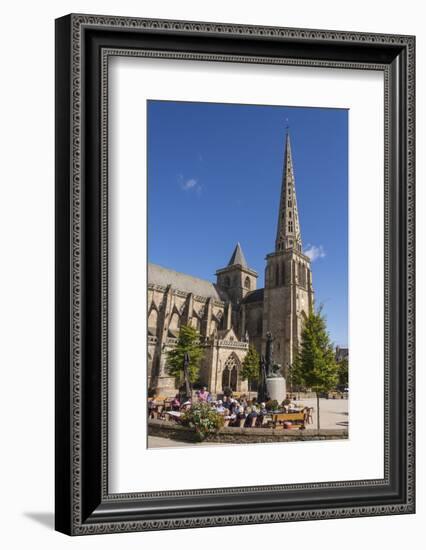 Saint Tugdual Cathedral, Treguier, Cotes D'Armor, Brittany, France, Europe-Guy Thouvenin-Framed Photographic Print