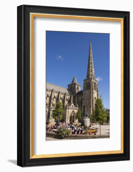 Saint Tugdual Cathedral, Treguier, Cotes D'Armor, Brittany, France, Europe-Guy Thouvenin-Framed Photographic Print