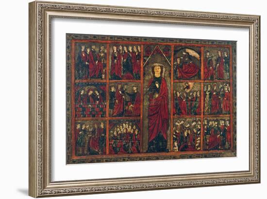 Saint Ursula with Scenes from Her Life-null-Framed Giclee Print