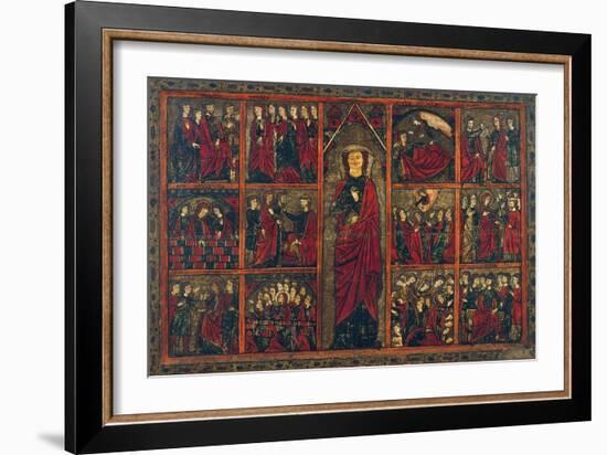 Saint Ursula with Scenes from Her Life-null-Framed Giclee Print