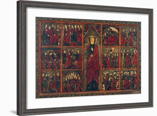 Saint Ursula with Scenes from Her Life-null-Framed Giclee Print