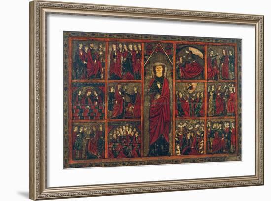 Saint Ursula with Scenes from Her Life-null-Framed Giclee Print