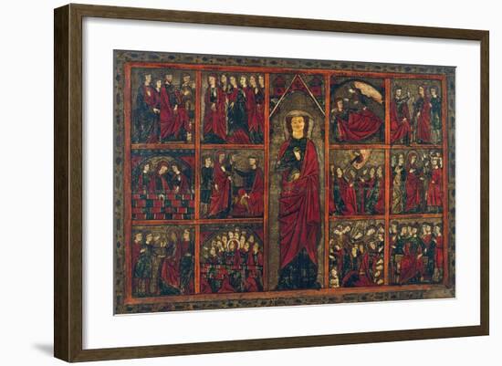 Saint Ursula with Scenes from Her Life-null-Framed Giclee Print