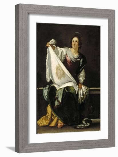 Saint Veronica, 1620-1625-Bernardo Strozzi-Framed Giclee Print